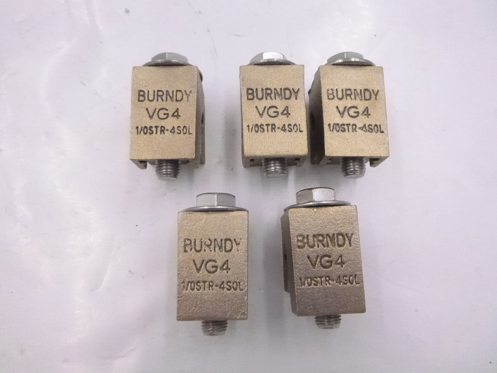 5 Pack Burndy VG4 Copper Alloy Vise Clamp Connector 1/0STR-4SOL