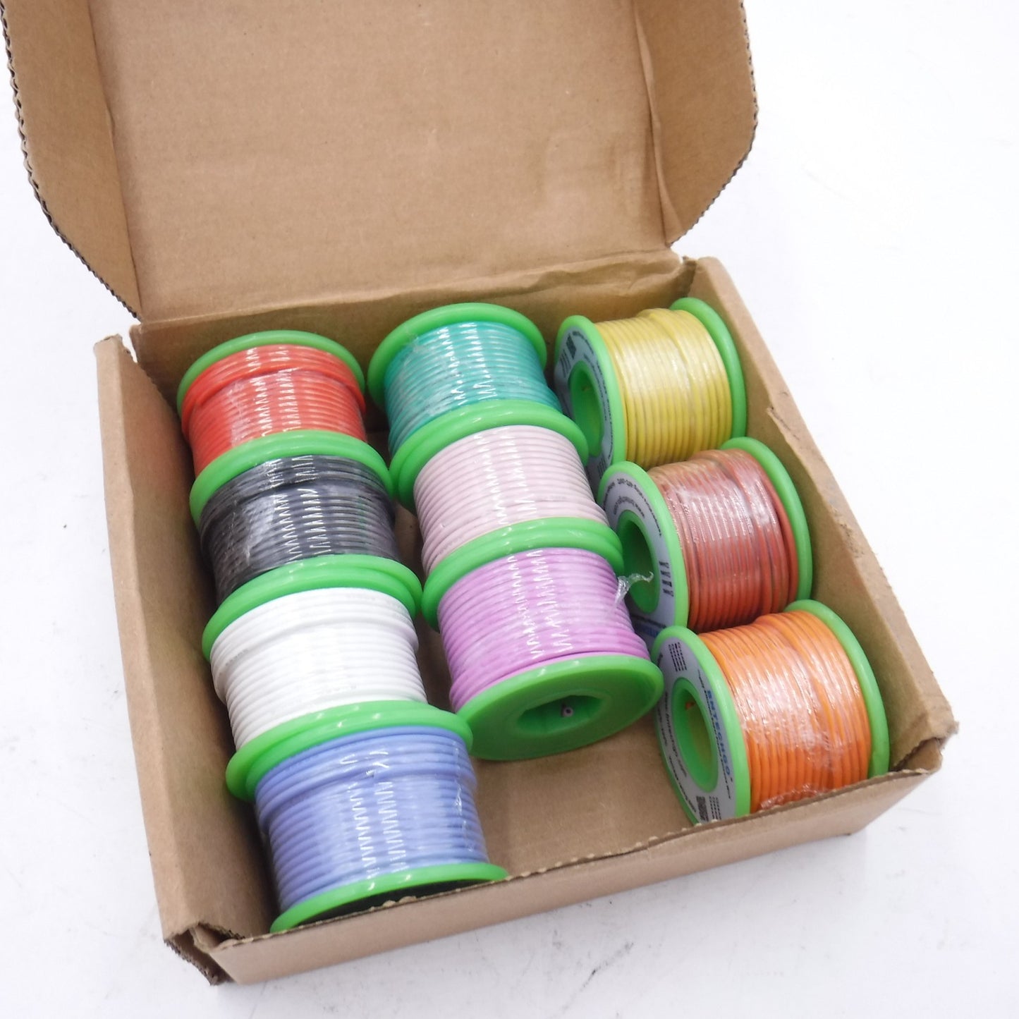 10 Pack BNTECHGO 10 Color 20 Gauge Tinned Copper Wire Kit Each Roll 30'