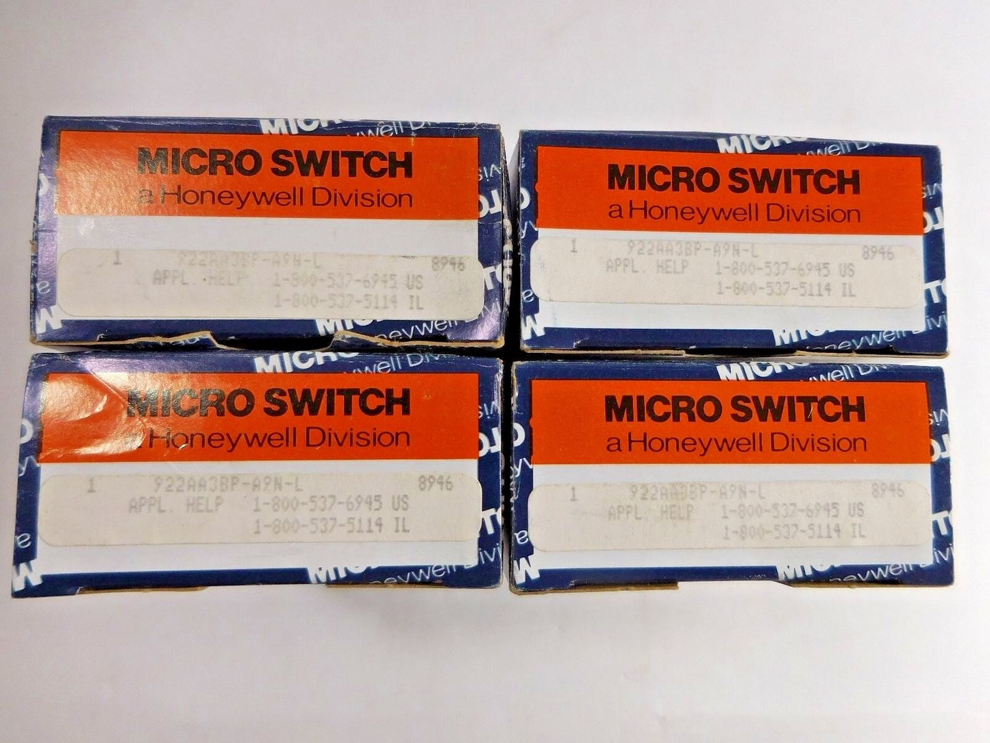 Microswitch Proximity Switch Plastic 9.6-55VDC 5MM 922AA3BP-A9NL (Lot Of 4)