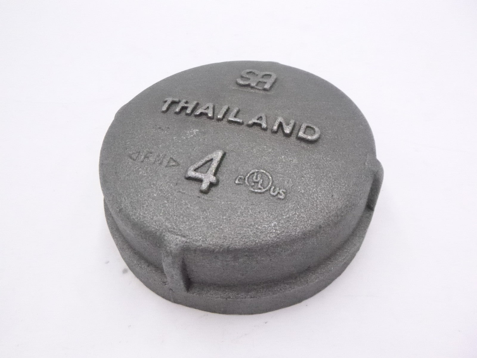 4" Threaded Pipe Cap Black Malleable Iron Pipe Fitting