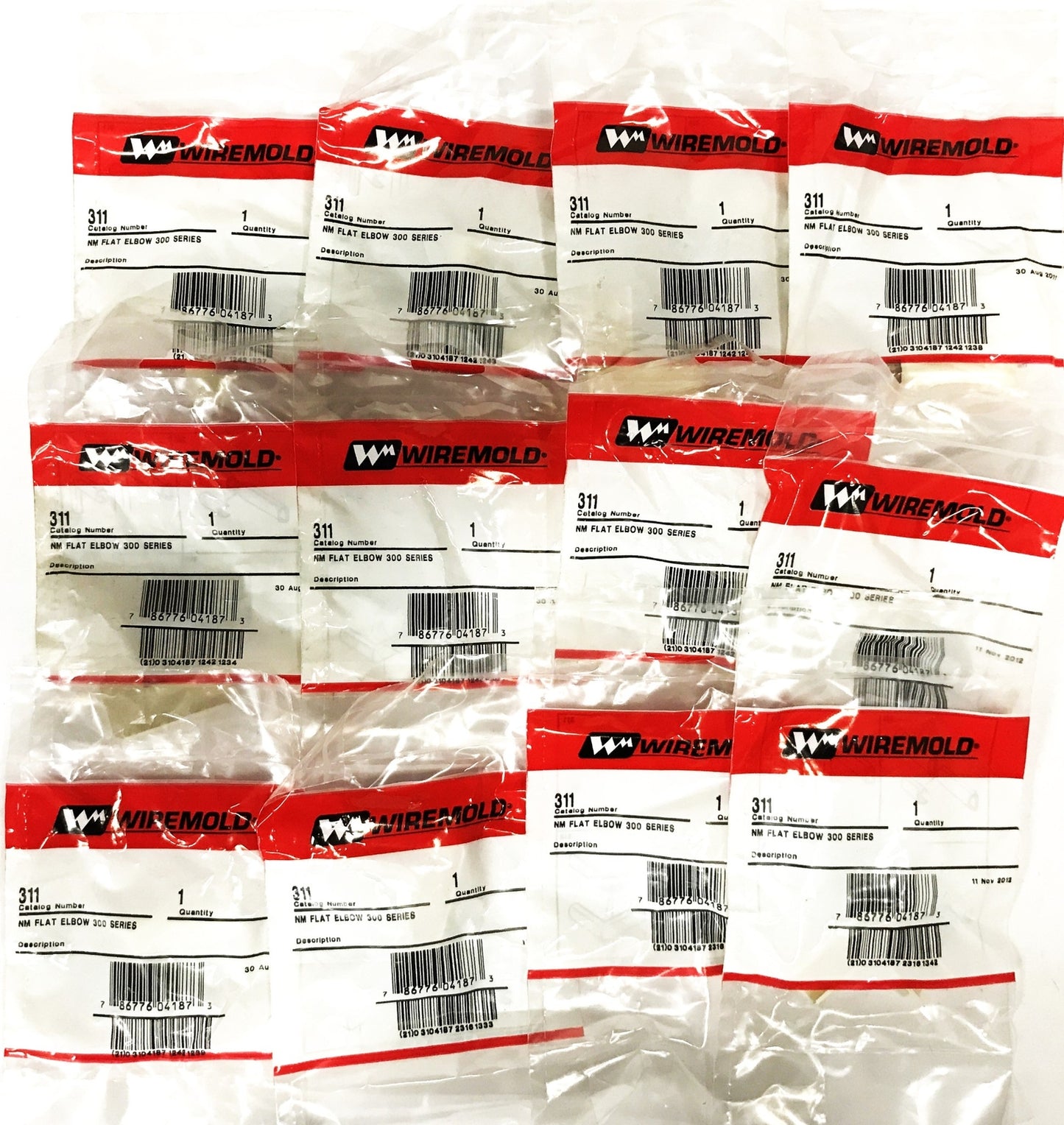 Legrand Wiremold NM Flat Elbow 300 Series 311 [Lot of 12] NOS