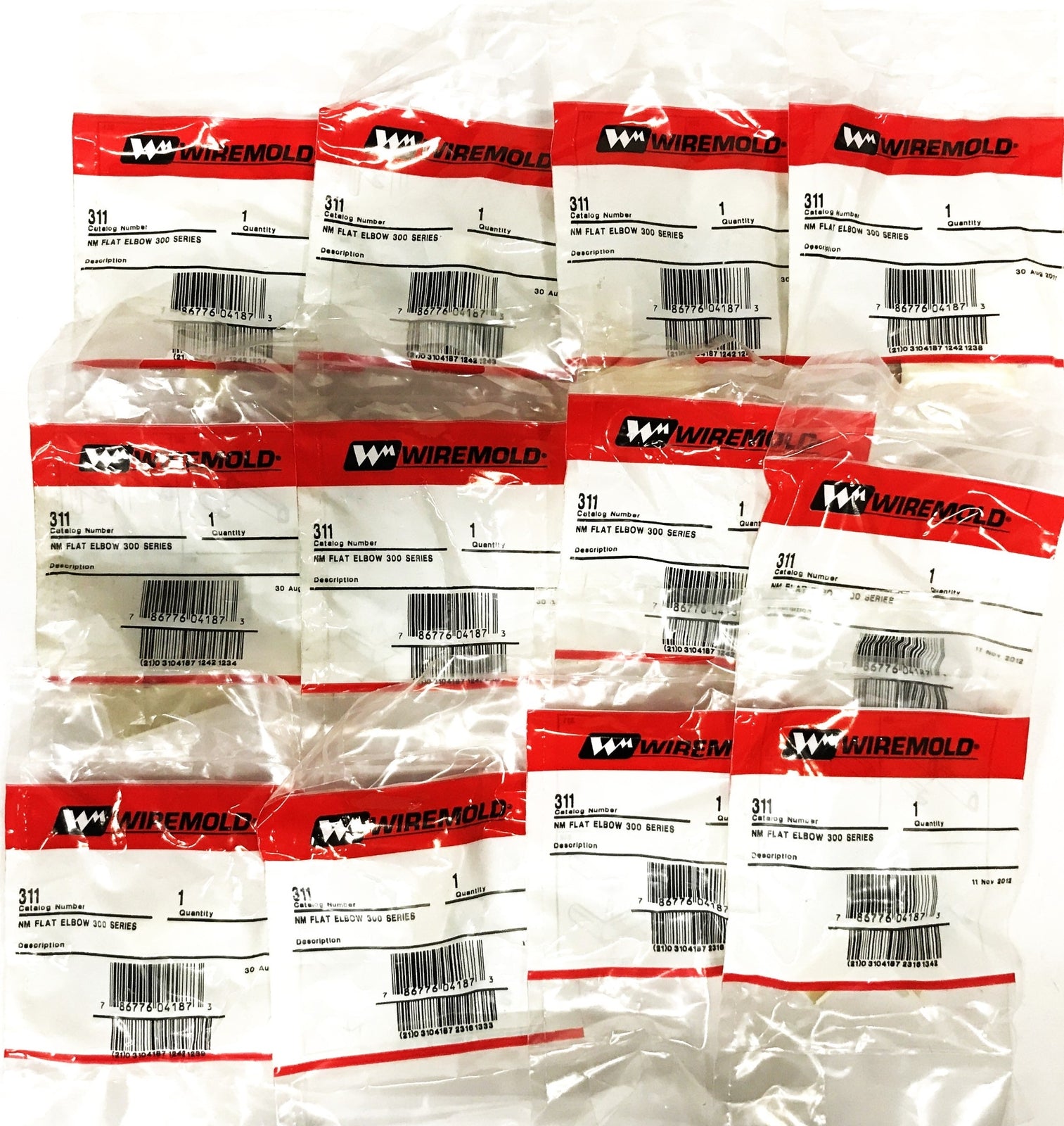 Legrand Wiremold NM Flat Elbow 300 Series 311 [Lot of 12] NOS