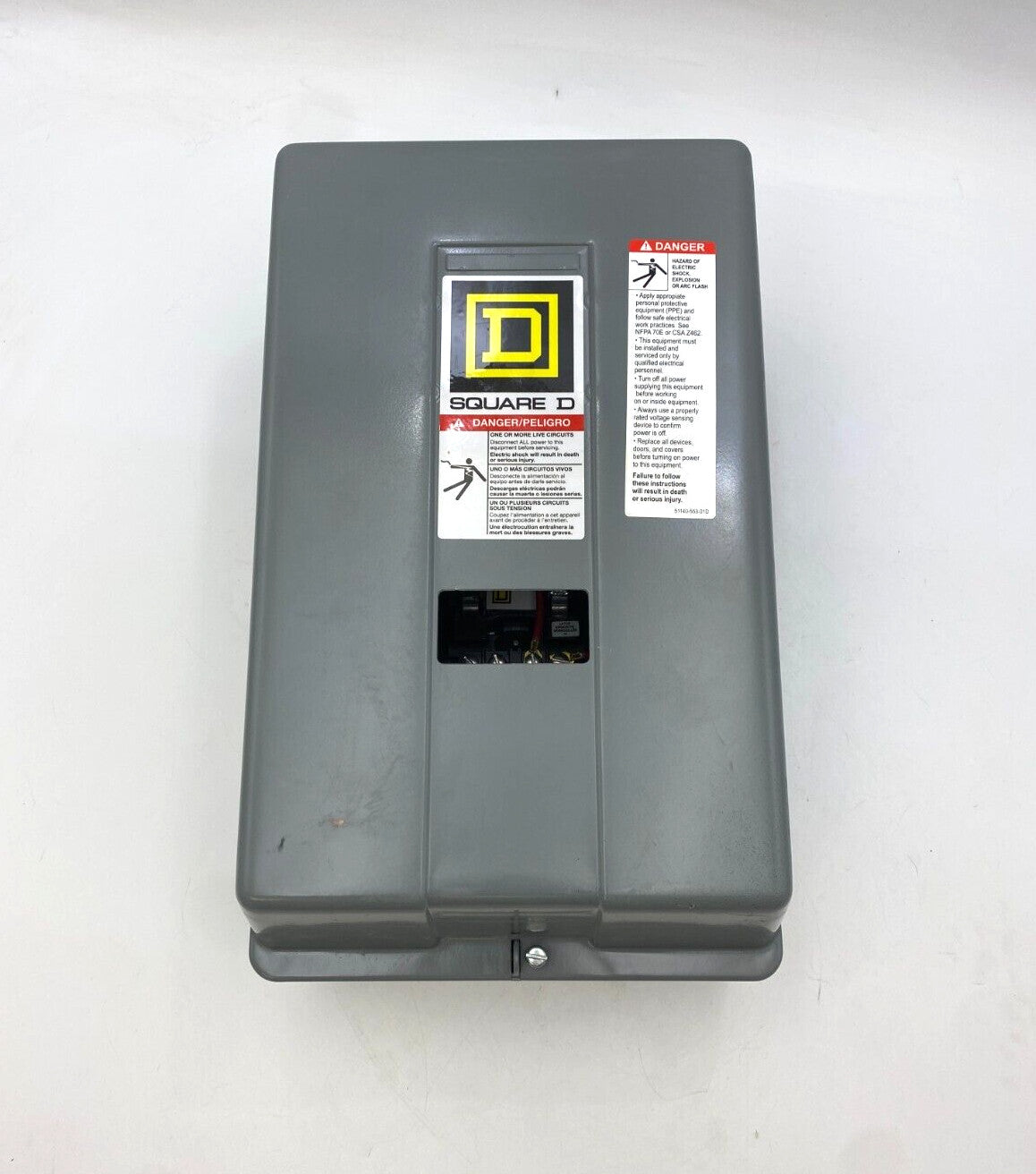 Square D 8903LXG40 Lighting Contractor 30A 4P 600V Type 1 Encl Coil 110/120V NOS