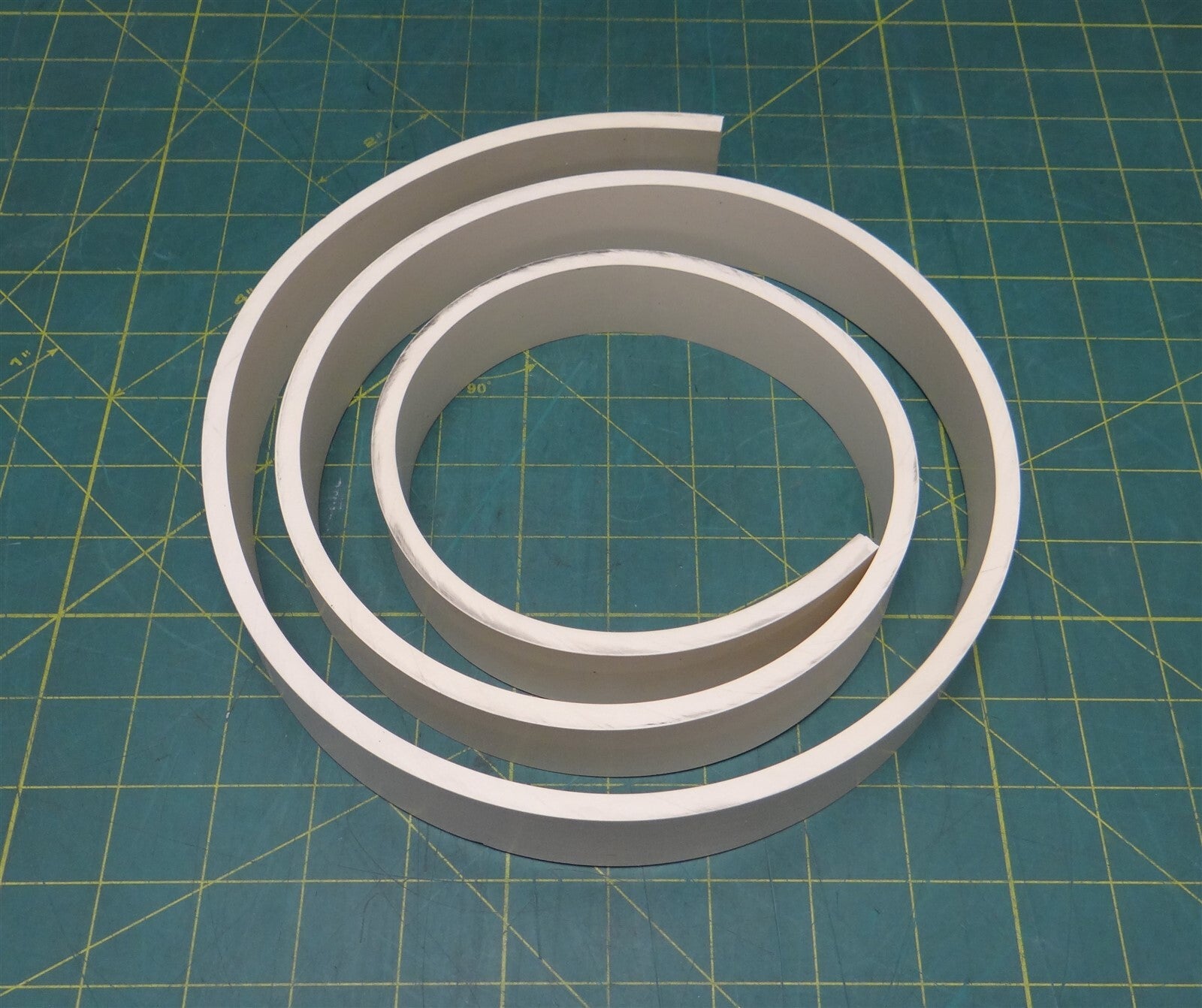 1/4" Thick, 1-1/4" Width, 60-3/4" Length, Food Industry Silicone Rubber Strip