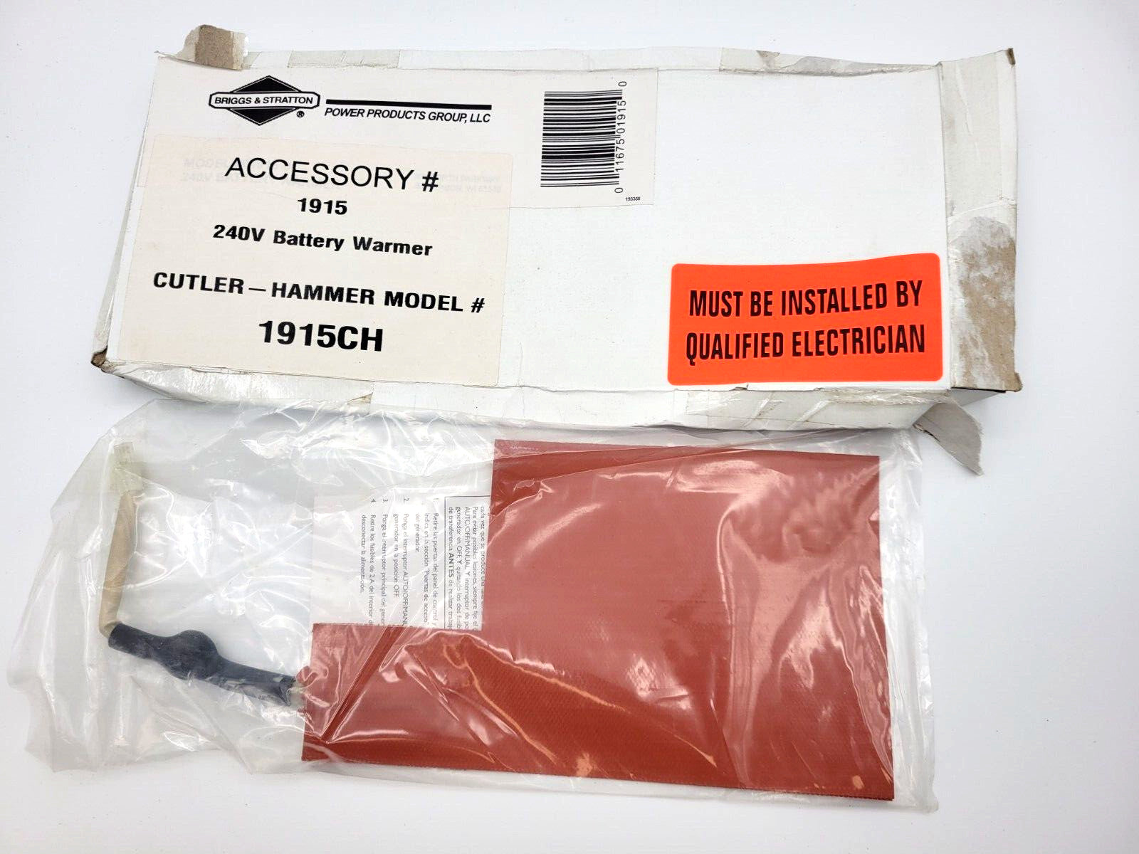 Briggs & Stratton 1915CH Battery Warmer Kit 240-Volt Generator Accessory Part