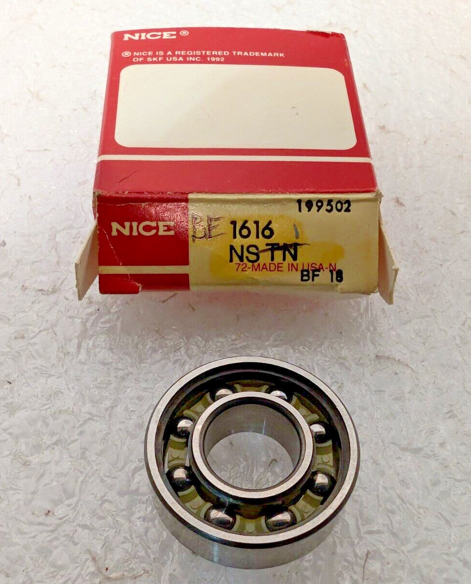 Lot of 6 Nice 1616NSTNBF18 Radial Deep Groove Ball Bearings, 1/2" Straight Bore