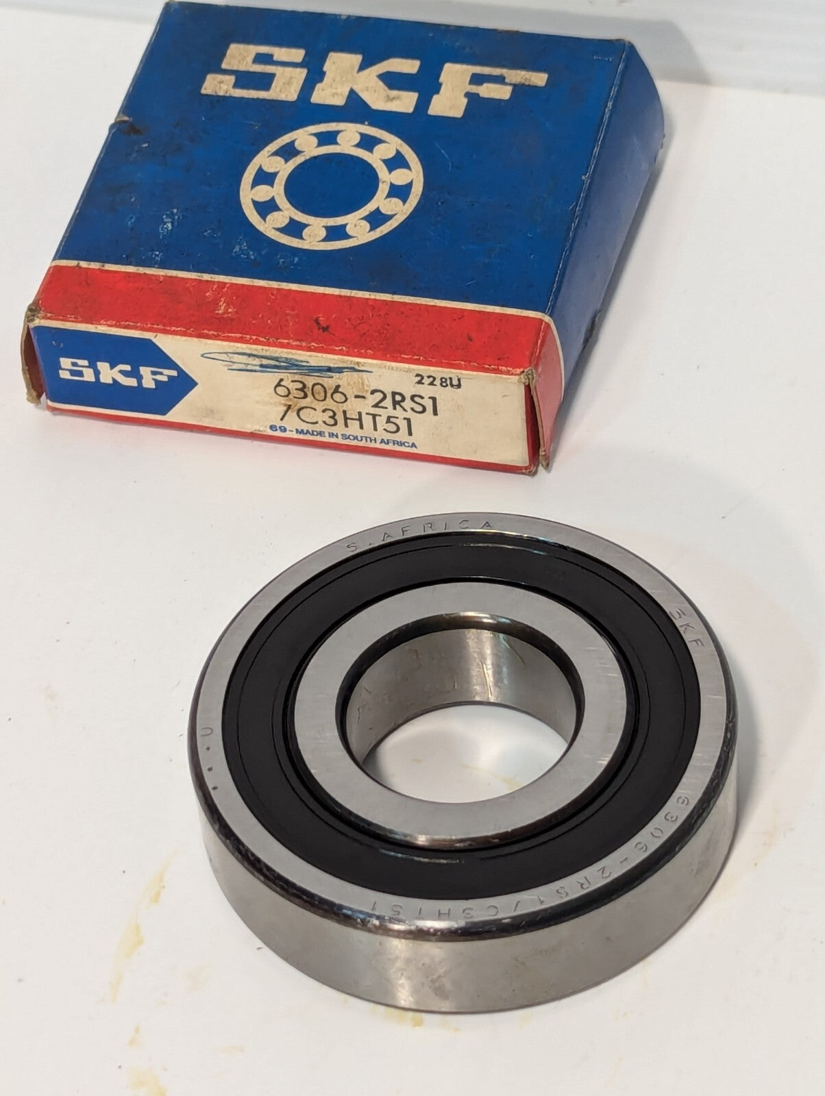 SKF 6306-2RS1/C3HT51 Deep Groove Ball Bearing, 72mm OD x  30mm Bore x 19mm Width