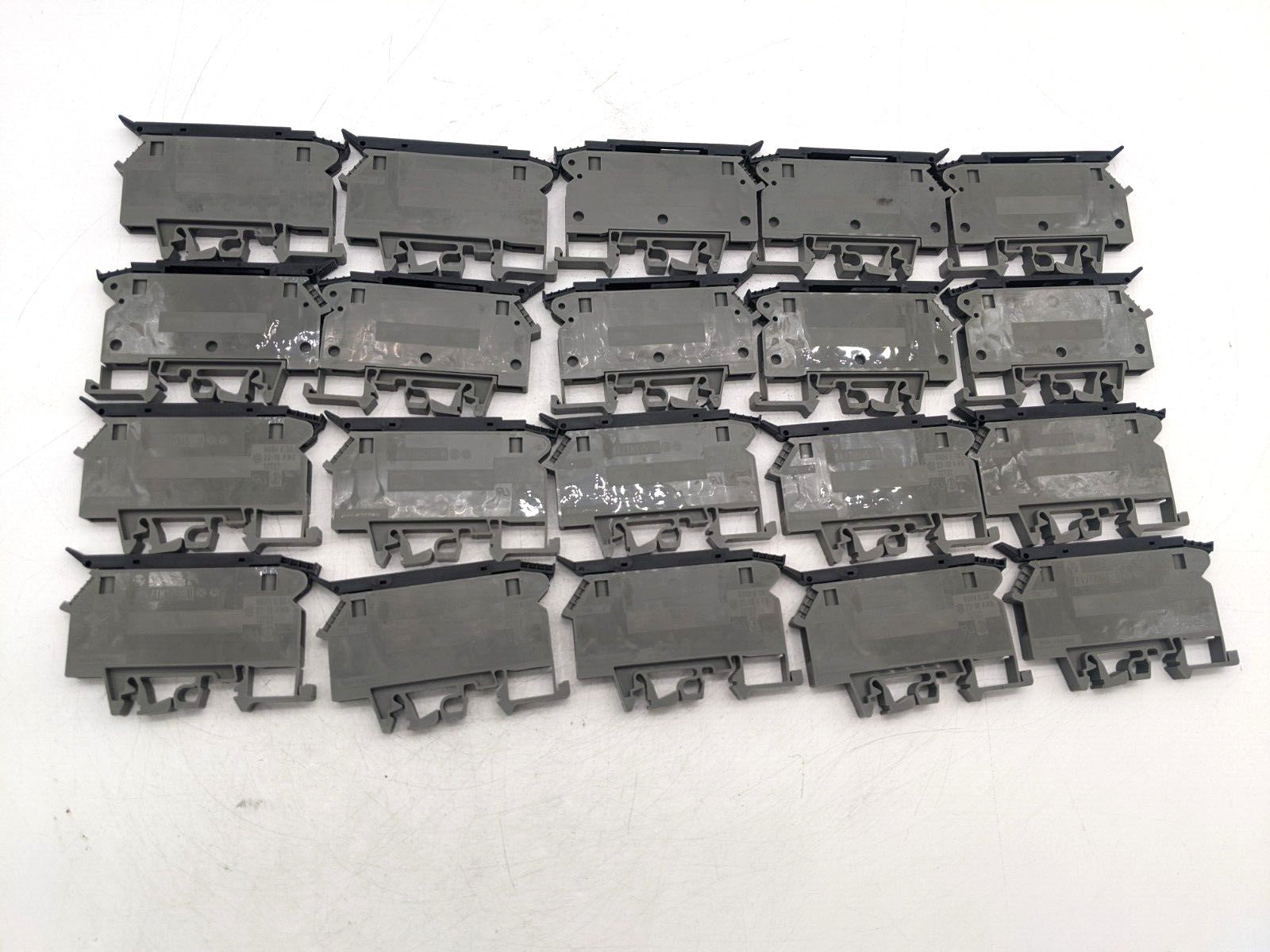 20 Piece Set Wieland WK4/TSI5...U Fuse Holder Terminal Block 20-10AWG 600V 3A