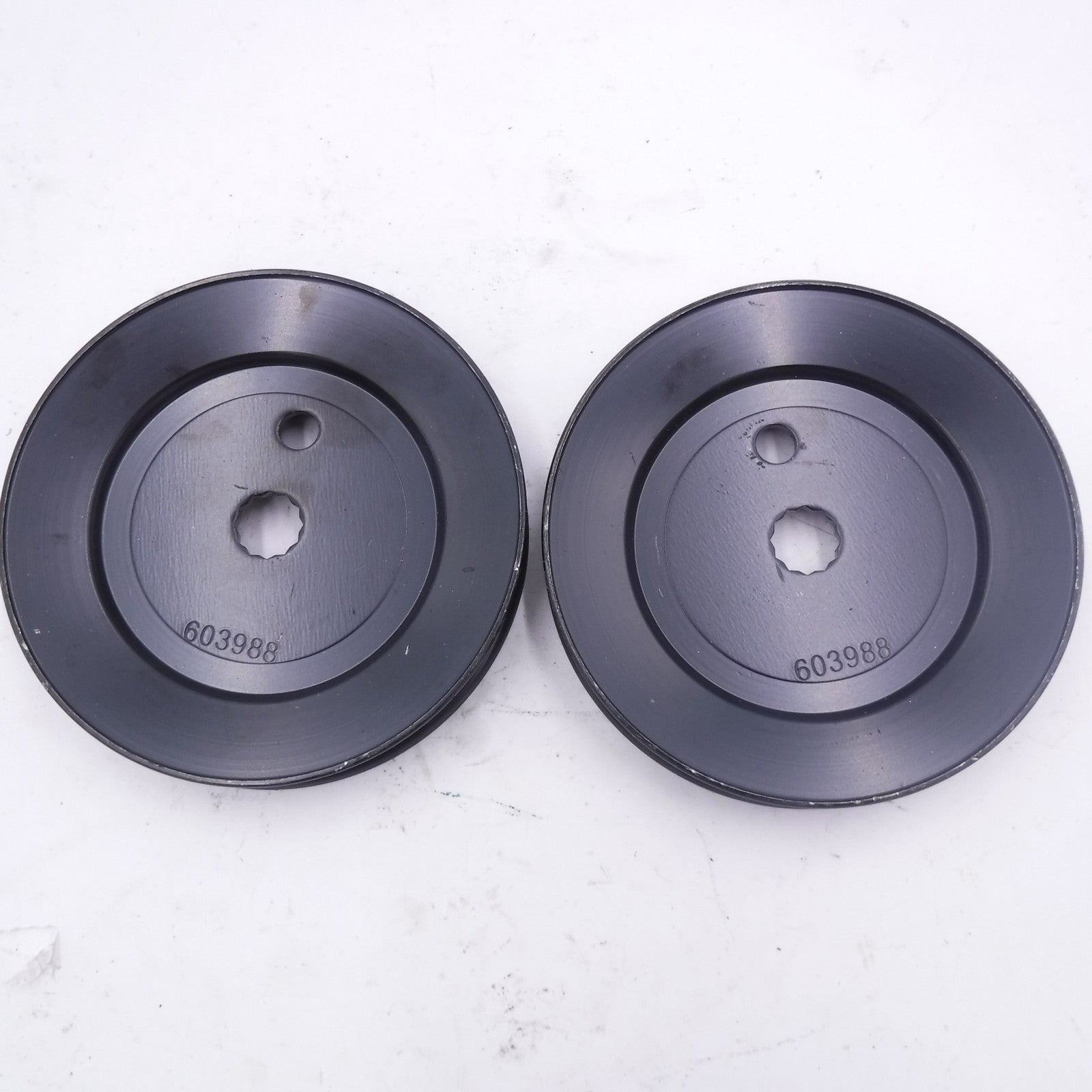2 Pack Splined Bore V-Groove Drive Pulley 4-3/4" Dia 603988 For 5L/B Belt