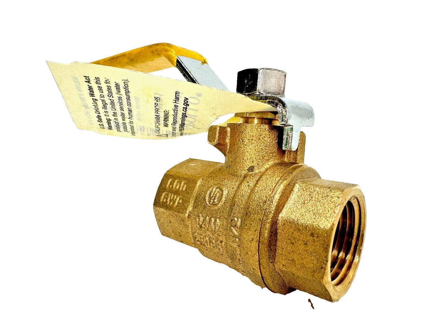 Apollo 94A-103-01  1/2" NPT Brass Ball Valve, Full Port 600-psi CWP, Lever Op.
