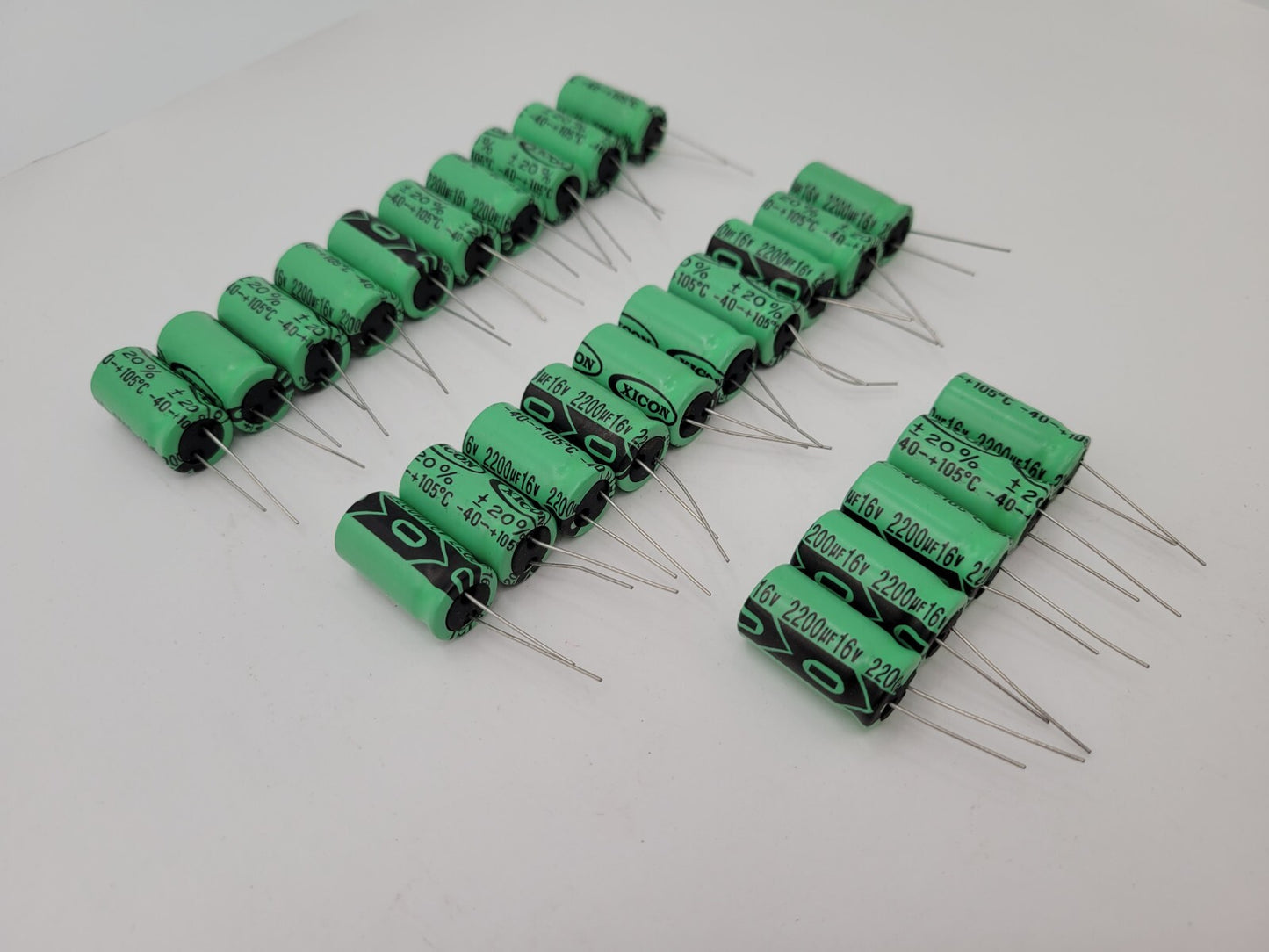 25Pc XICON HTRL16V2200 Radial Electrolytic Capacitor 16V 2200 uF ±20% Ser HTRL