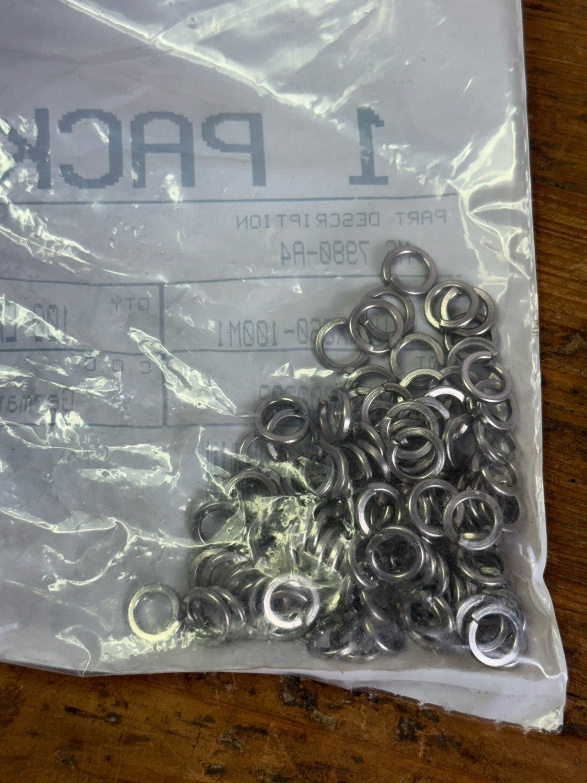 M6 SPRING LOCK WASHERS A4 STAINLESS STEEL SQUARE COIL SECTION METRIC PACK OF 100