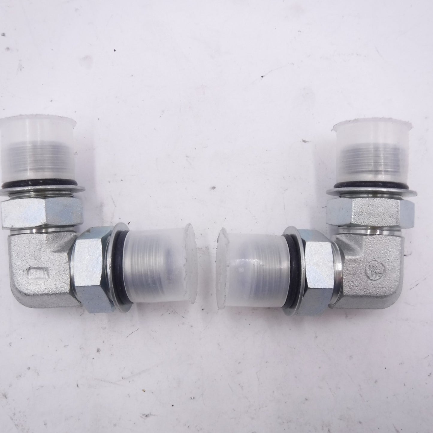 2  Pack 3/4" Male Adjustable O-Ring Boss x 3/4" Male O-Ring Boss 90° Elbow