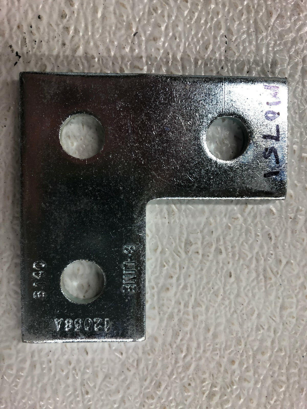 B-Line B140 Three Hole Corner Connector Plate Zinc Strut Fitting (Lot of 10)