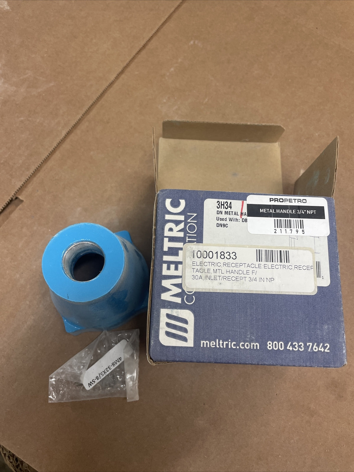 MELTRIC DN METAL HANDLE 3/4" 3H34 593P0N7