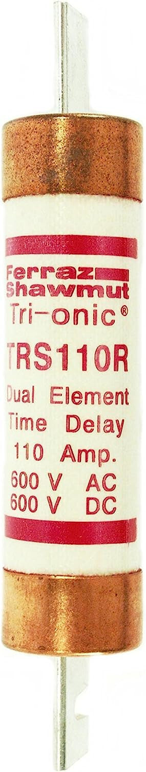 Ferraz Shamwut/Mersen TRS-110R, 110 Amp (110A) 600V Fusetron Dual Element Time-D