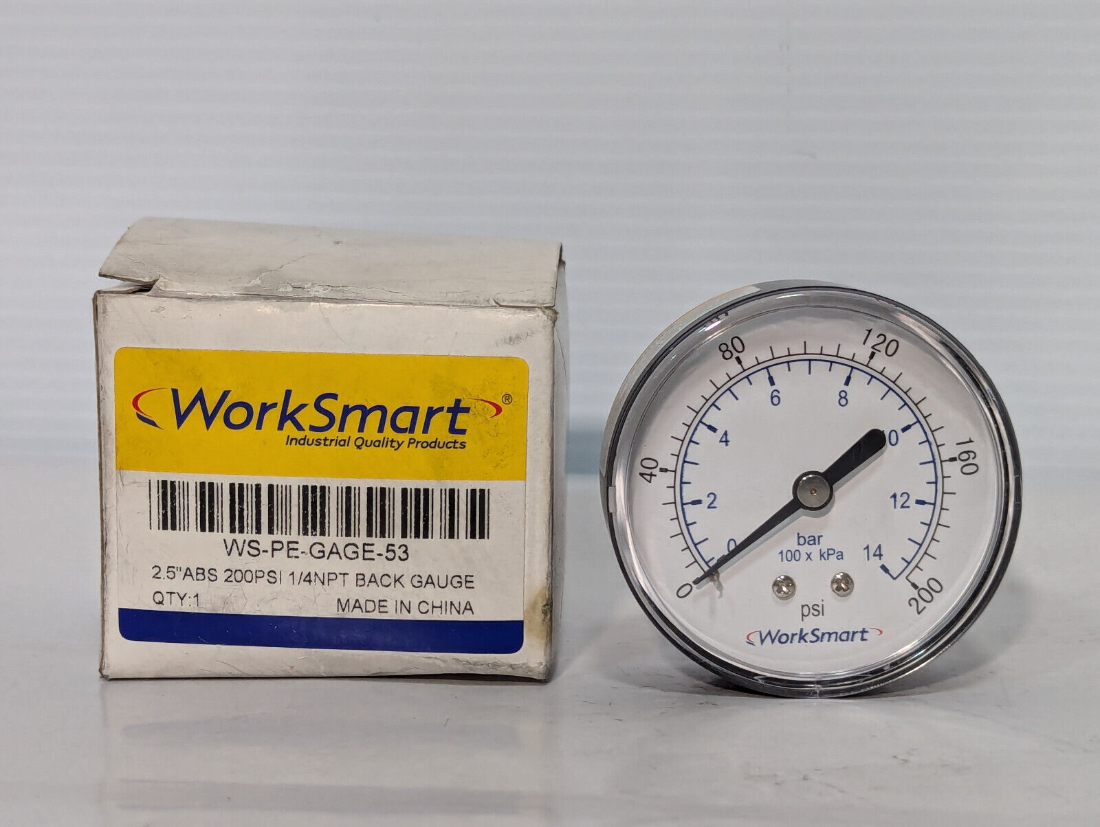 Lot of 2: 0-200Psi Pressure Gauges, Ashcroft Instruments, Worksmart