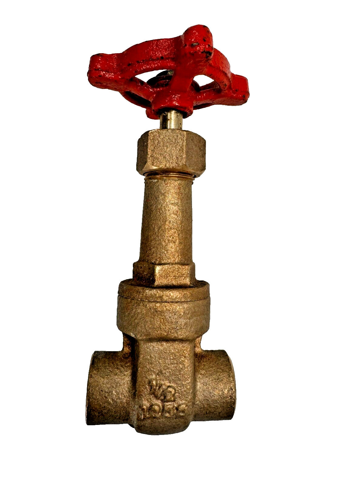 STOCKHAM B-108 Bronze Gate Valve 1/2" Solder End 125-SWP / 200-WOG, Rising Stem