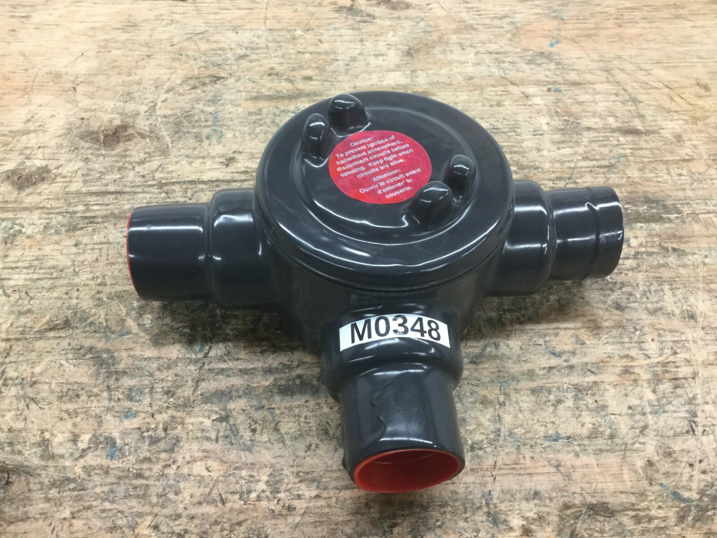 PLASTIBOND PRGUAT47 1-1/4" PVC Coated GUAT Body W/ Alum Cover Conduit Fitting