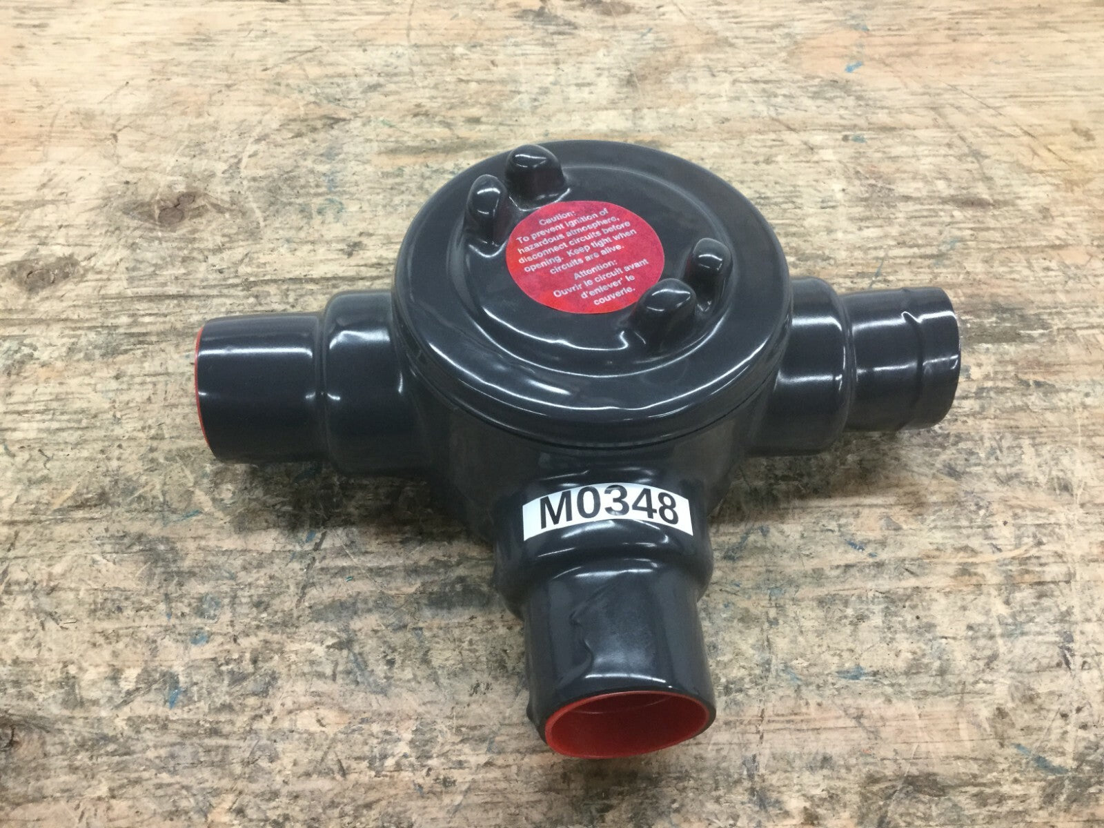 PLASTIBOND PRGUAT47 1-1/4" PVC Coated GUAT Body W/ Alum Cover Conduit Fitting