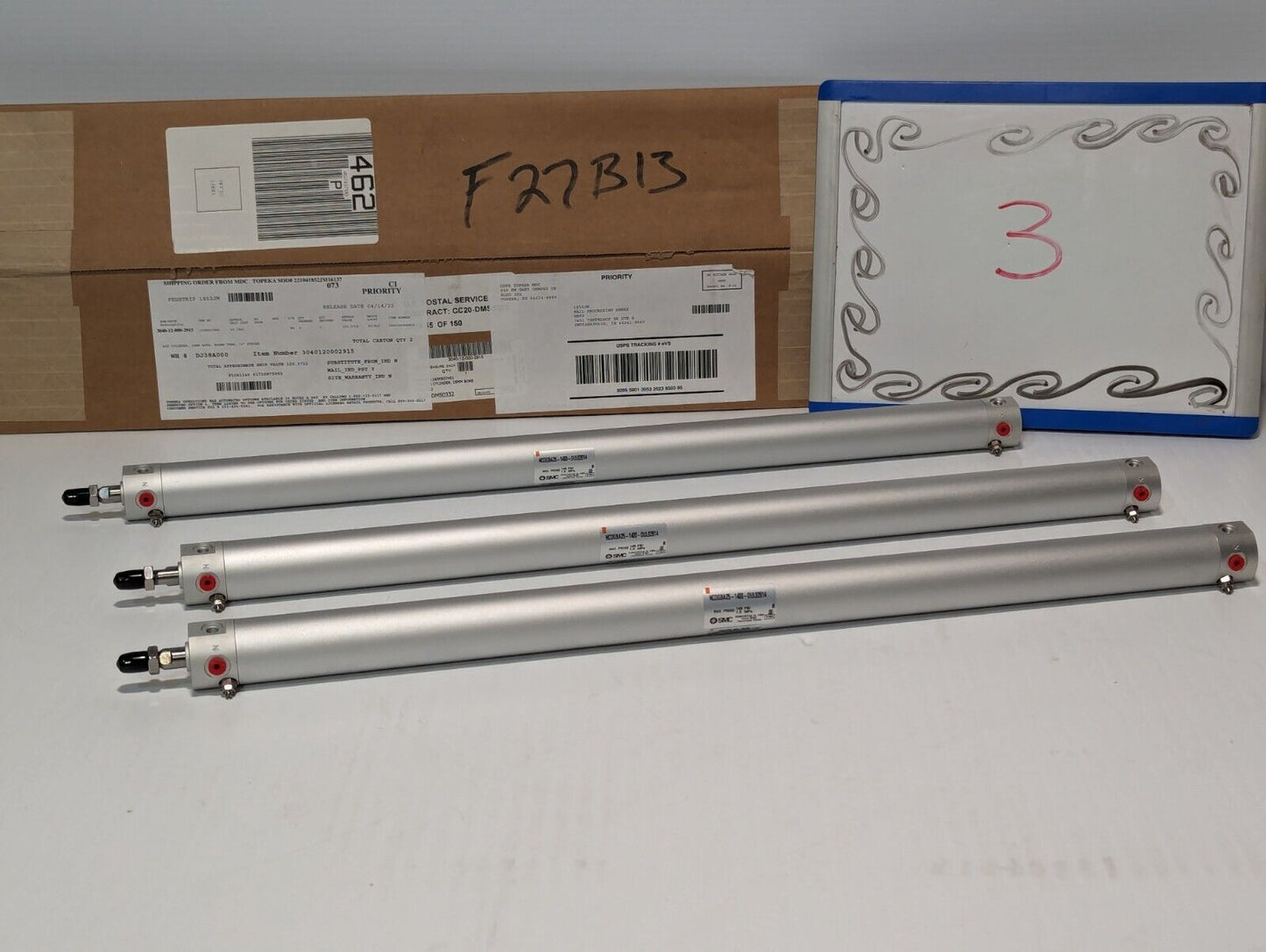 SMC NCDGBA25-1400-DUL02614 Max. Press. 145PSI  Air Cylinder