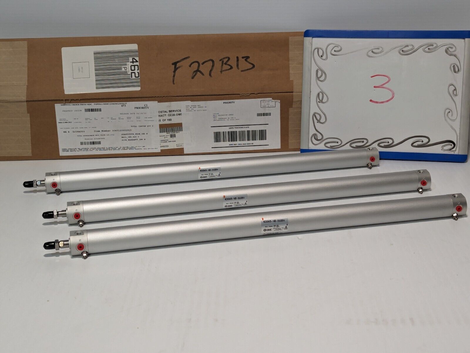 SMC NCDGBA25-1400-DUL02614 Max. Press. 145PSI  Air Cylinder