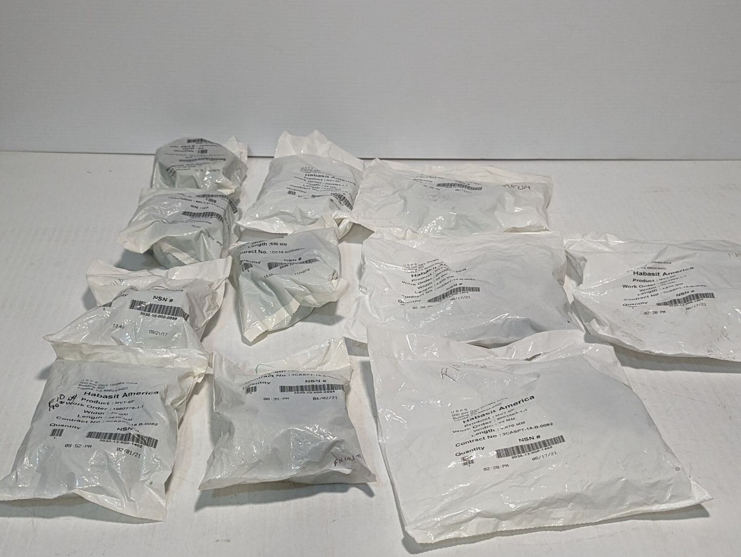 Lot of 11 Habasit America MVT-6P Belt 35mm X 3670mm