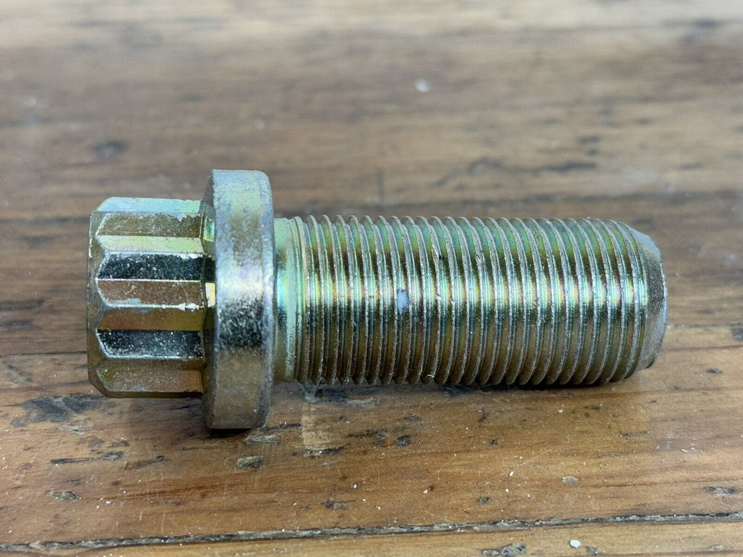 (Lot of 10) 7/8-14 x 2 Fine 12-Point Flange Screw Zinc Darling Bolt