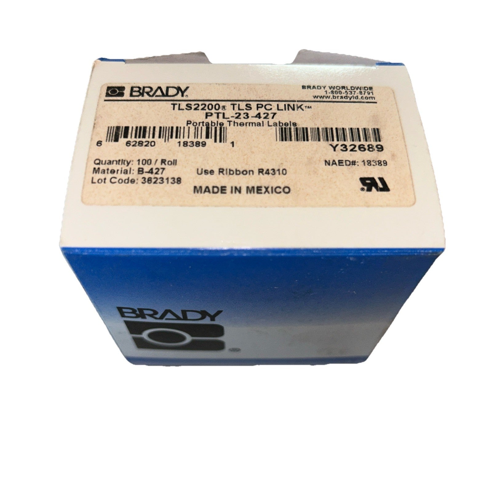 NEW! Brady Portable Thermal Labels TLS2200 TLS PC Link PTL-23-427. FREE SHIPPING
