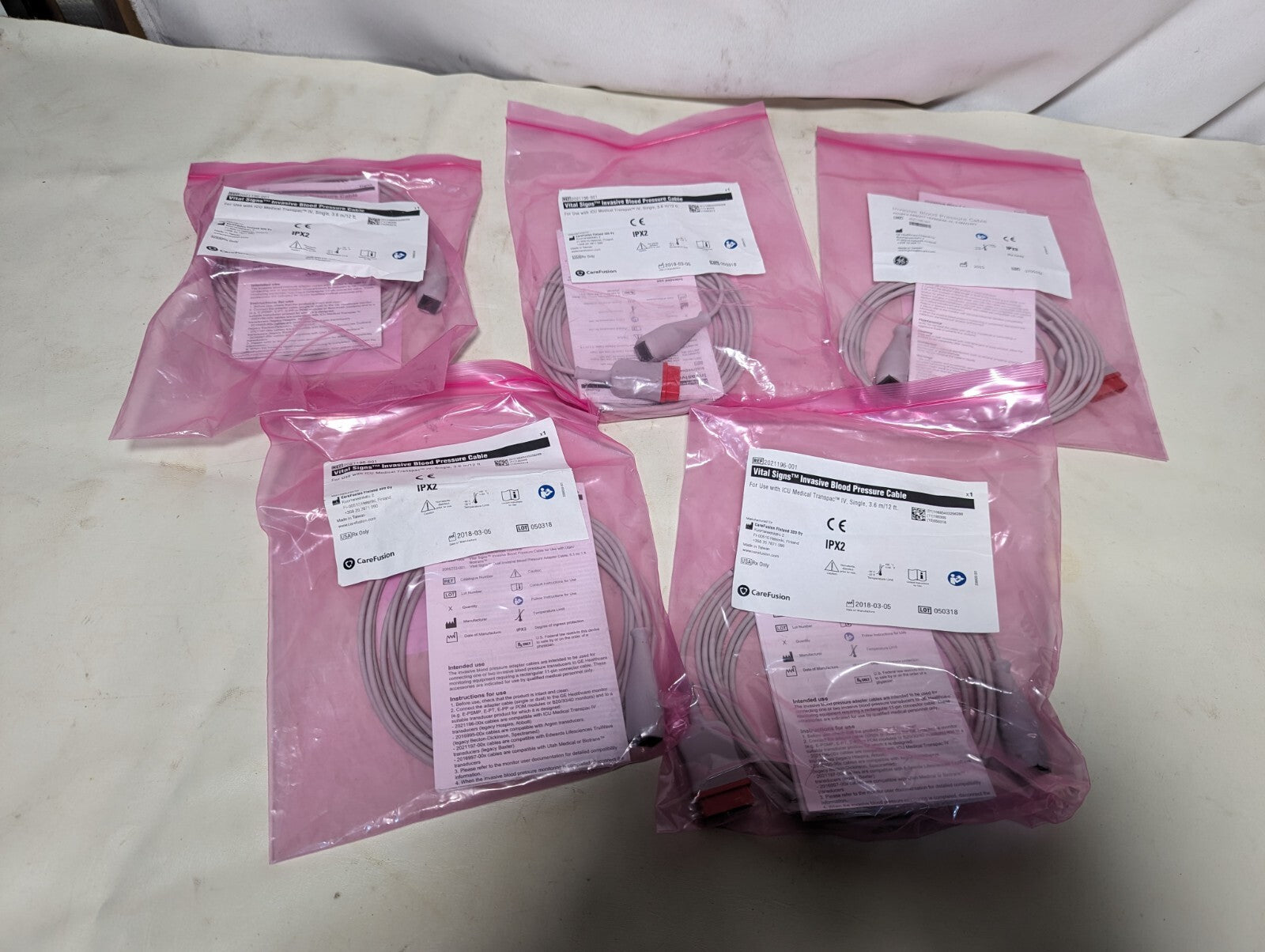 CareFusion 2021196-001 Vital Signs invasive blood pressure cable