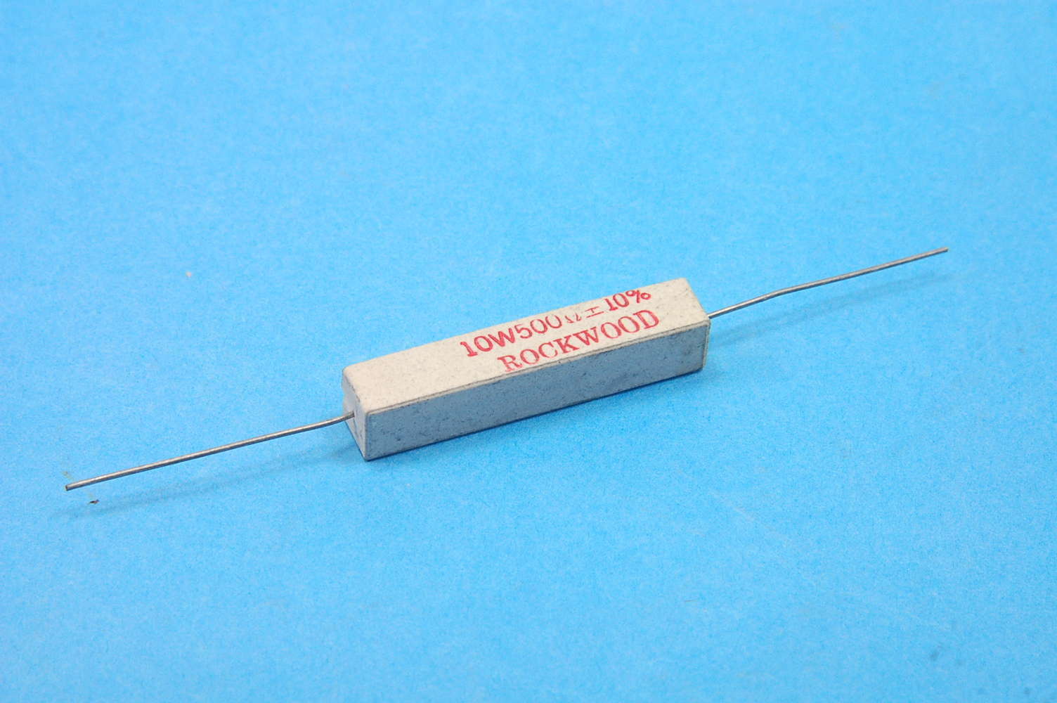 Lot of 6 - Rockwood Ceramic Sandstone Power Resistor, 500 Ohm, 10 Watt