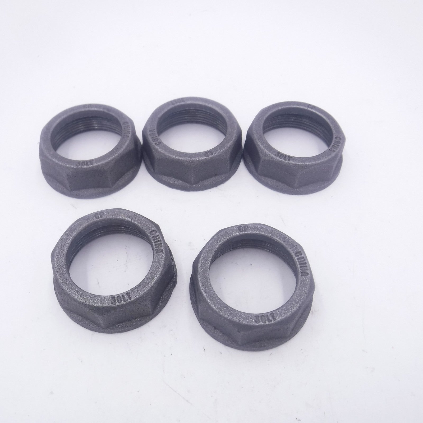 5 Pack McDonald 4815-576 Galvanized Gas Meter Swivel Nuts