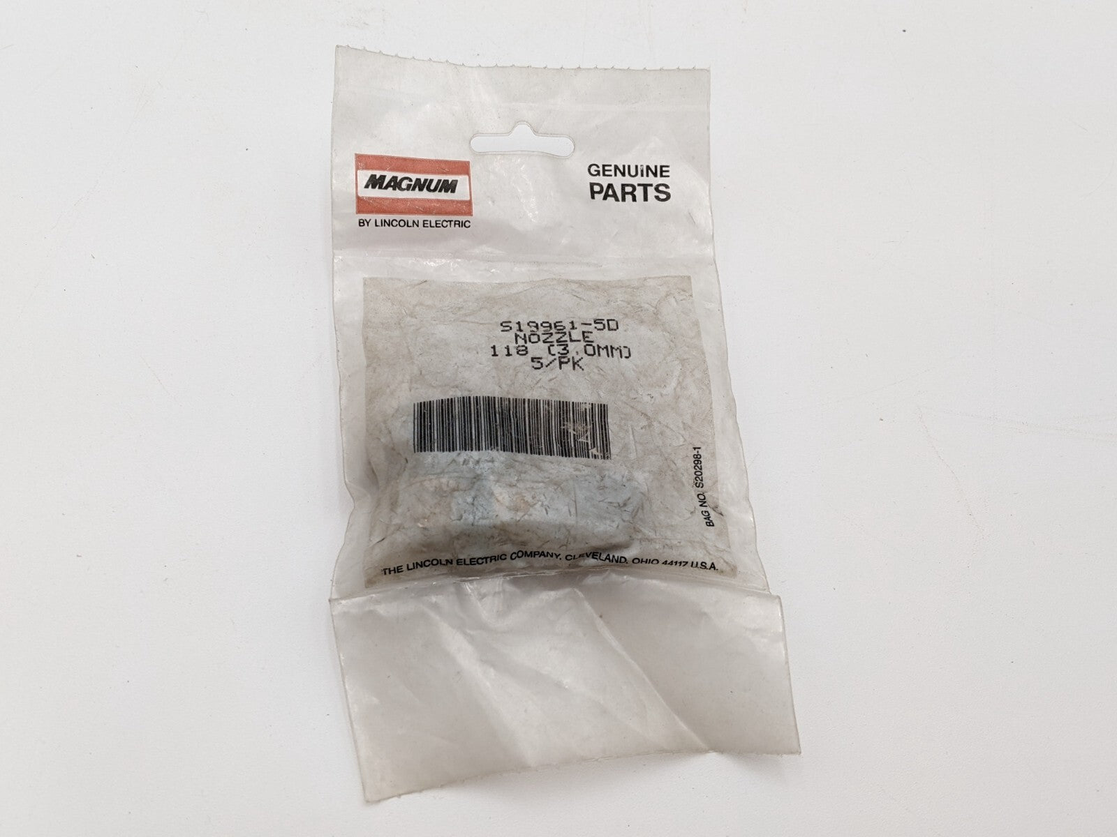 5 Pcs Lincoln Electric Magnum S19961-5D Nozzle 3mm Plasma Cutting Torch Part NOS