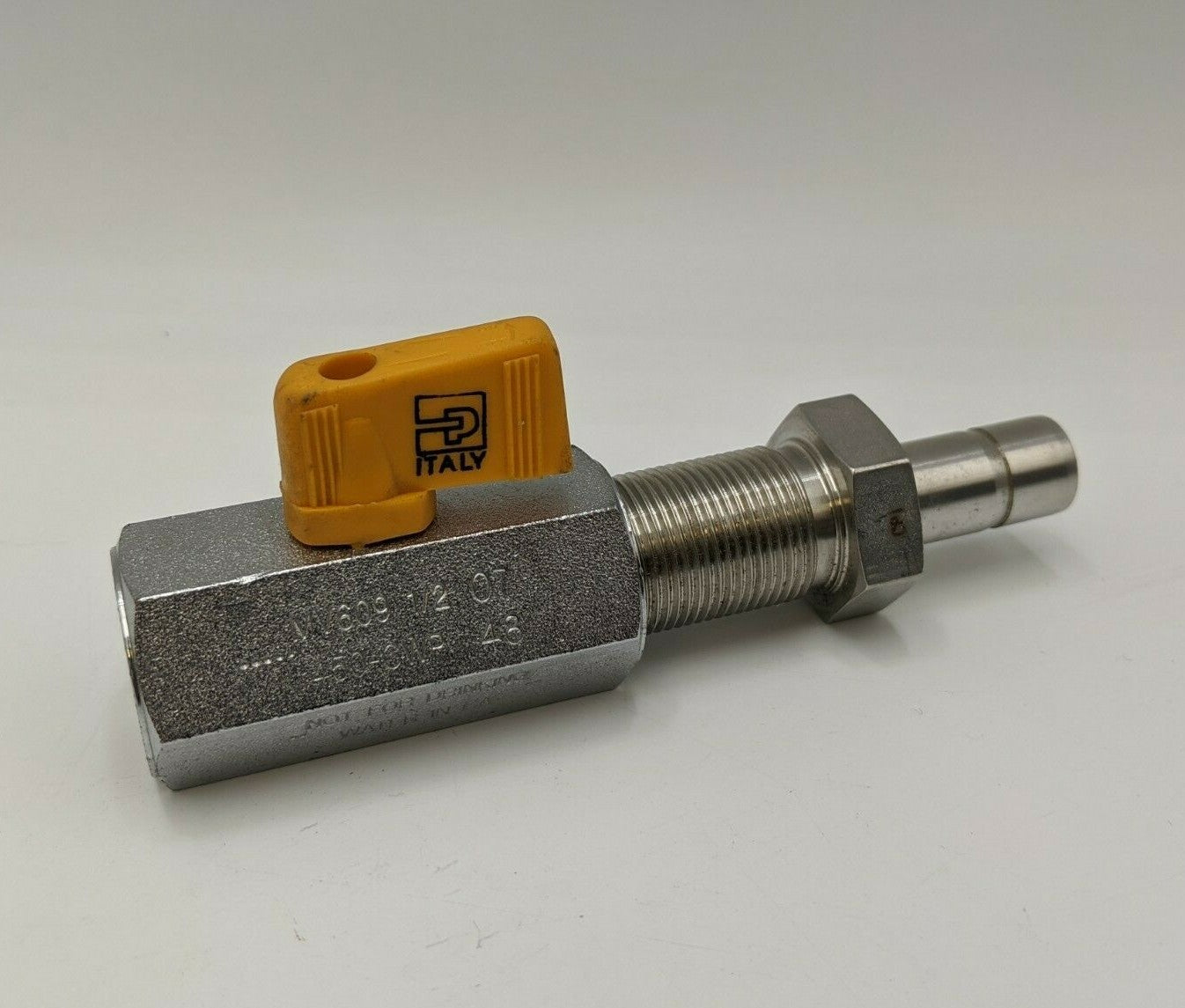 Parker Hannifin MV609 1/2 07 Mini Series Brass Ball Valve 1/2" NPT Chrome Plated