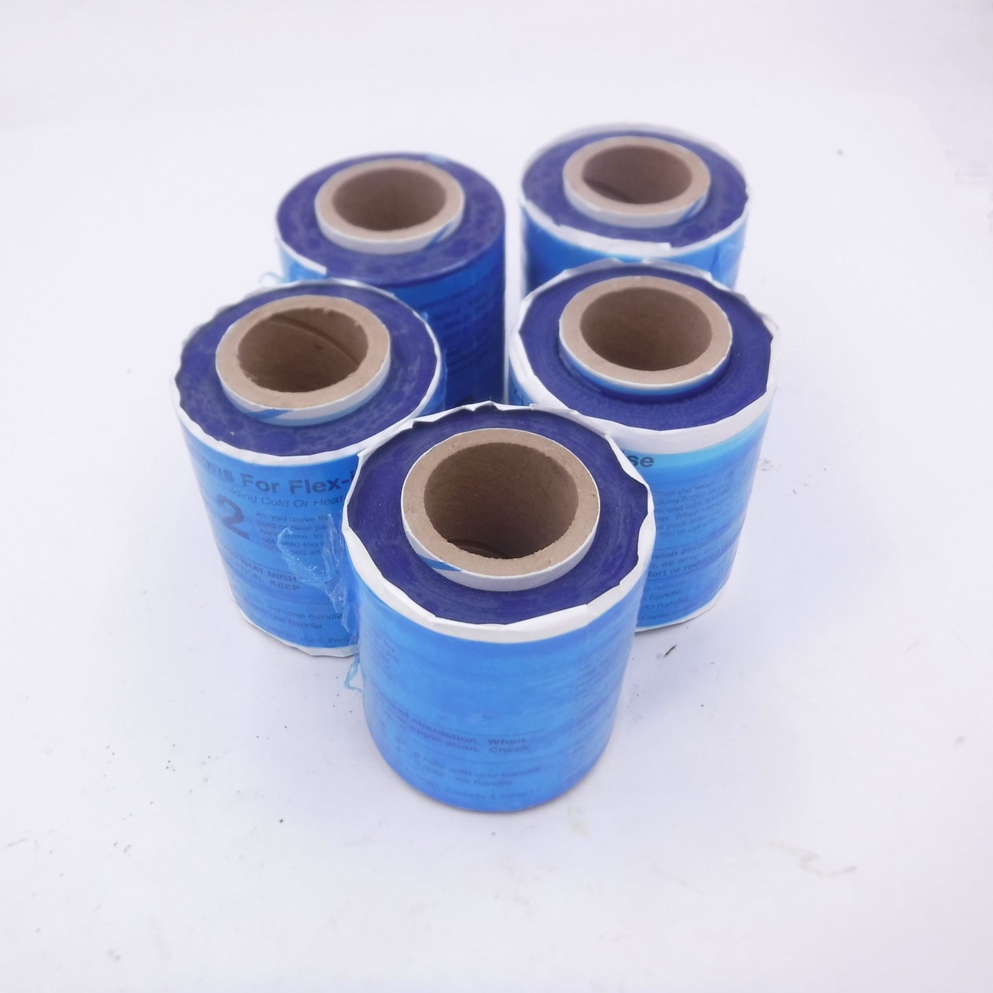 5 Pack 4" Flex-i-Wrap Blue for Holding Ice Packs or Heat Packs