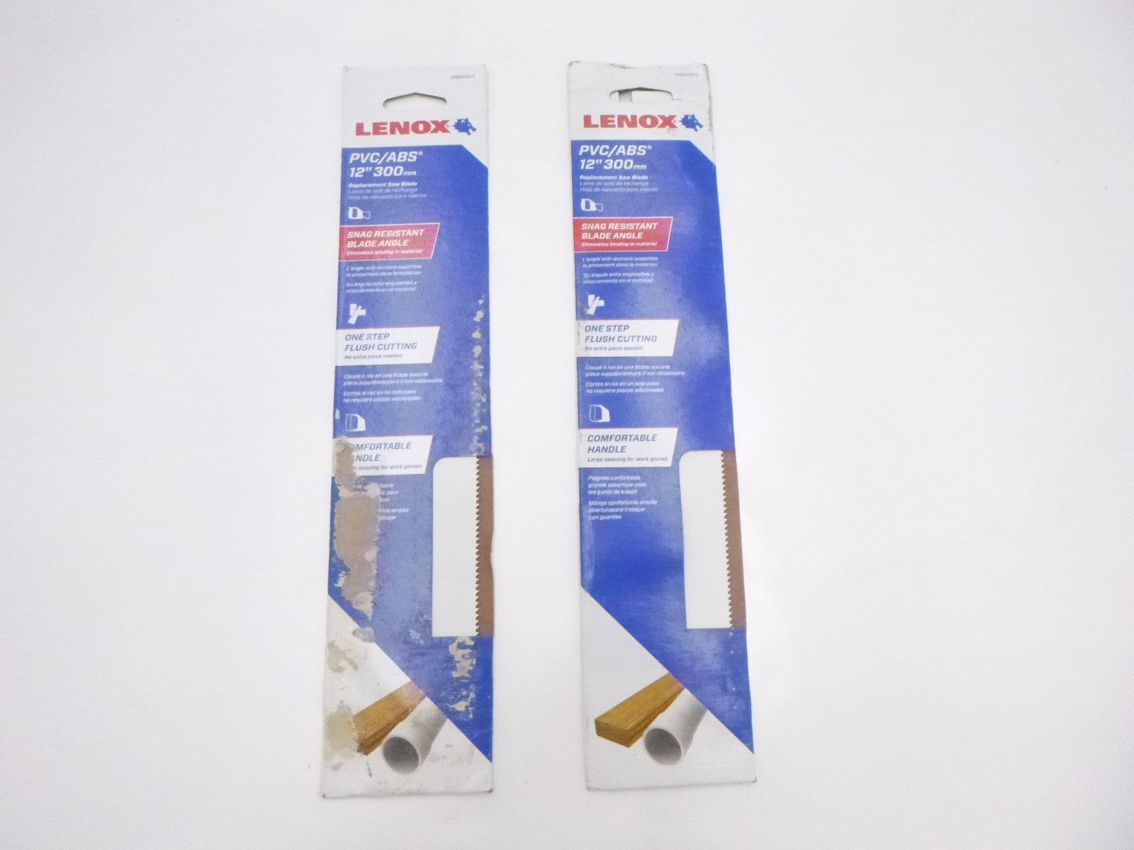 2 Pack Lenox 12" PVC/ABS Replacement Saw Blades 20982HSB12 Carbon Steel 10TPI