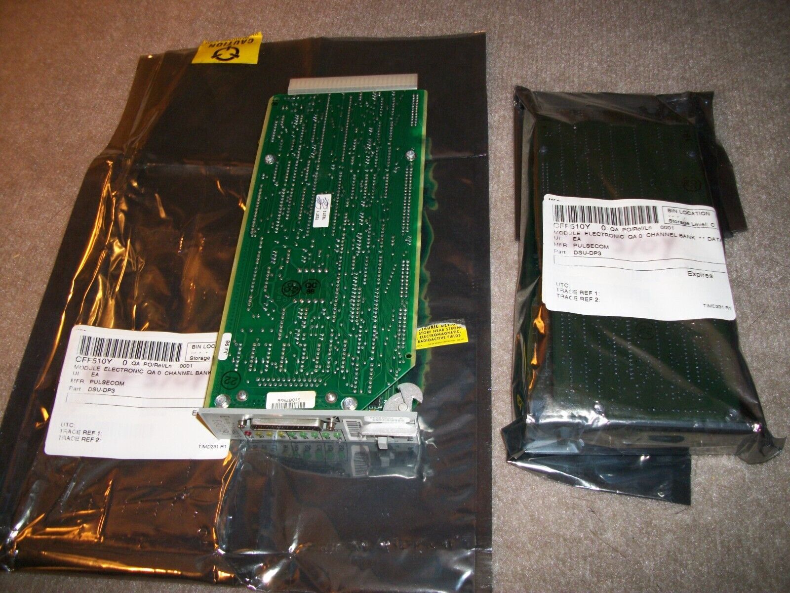 LOT OF 2  PULSECOM DSU-DP3 CHANNEL BANK B105515