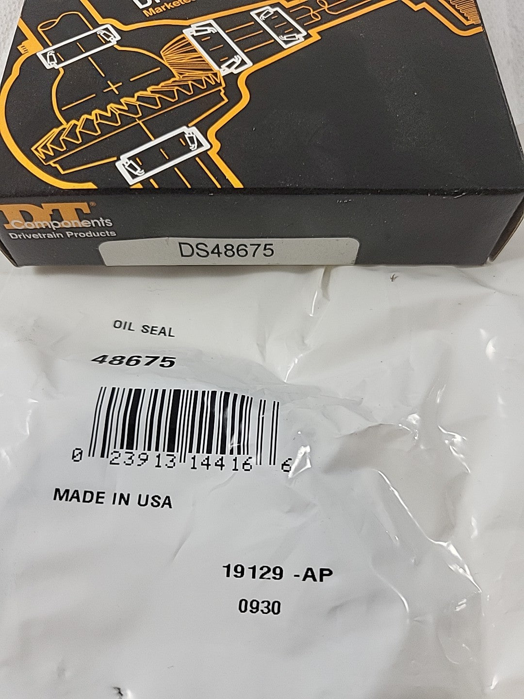DT Components 48675 Bearing Oil Seal 