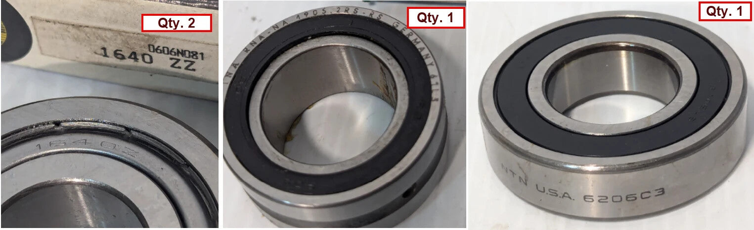 Lot of 4 Bearings - Various Sizes and Manufacturers, See Description -Free Ship