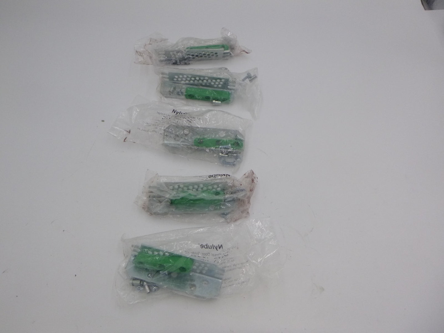 5 Pack Nylube Green Elevator Door Guide Kit DW-2 15/32"