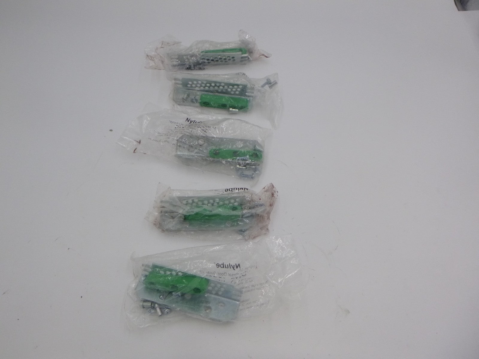 5 Pack Nylube Green Elevator Door Guide Kit DW-2 15/32"