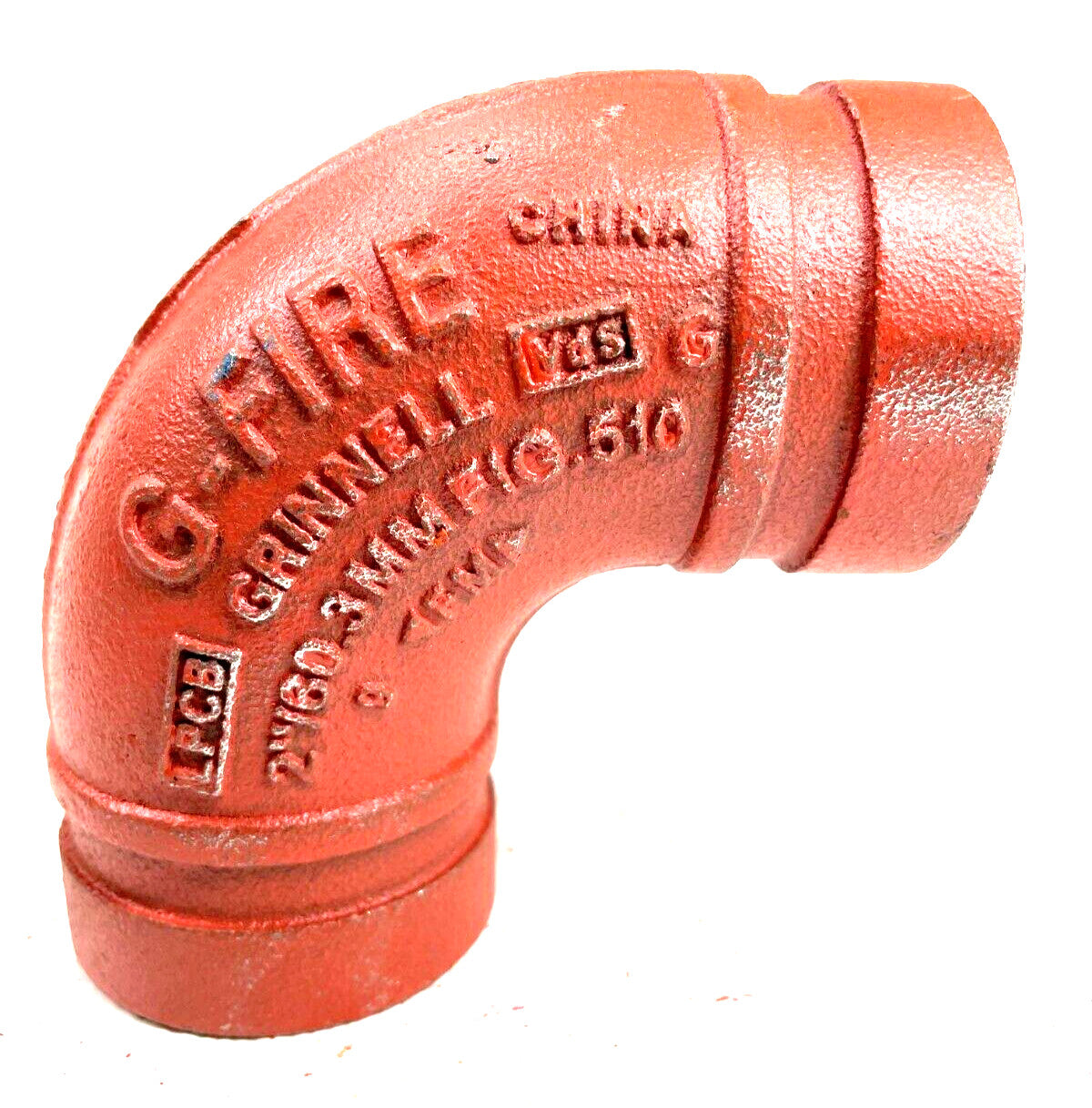 Grinnell GFIRE Style 510 2" 90Degree Elbow Fitting fits Grooved IPS