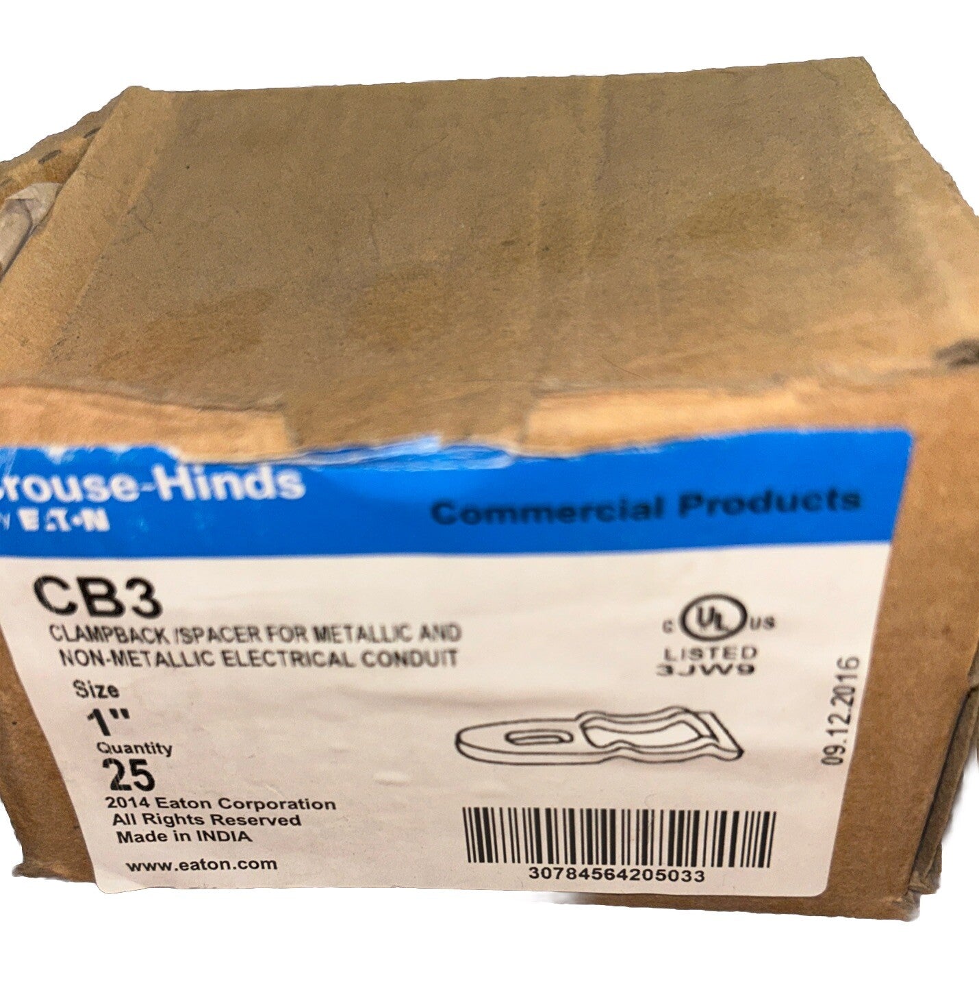*QTY 25* Crouse-Hinds CB3 Clampback/Spacer 1”. NEW! *FREE SHIPPING!*.       Q4