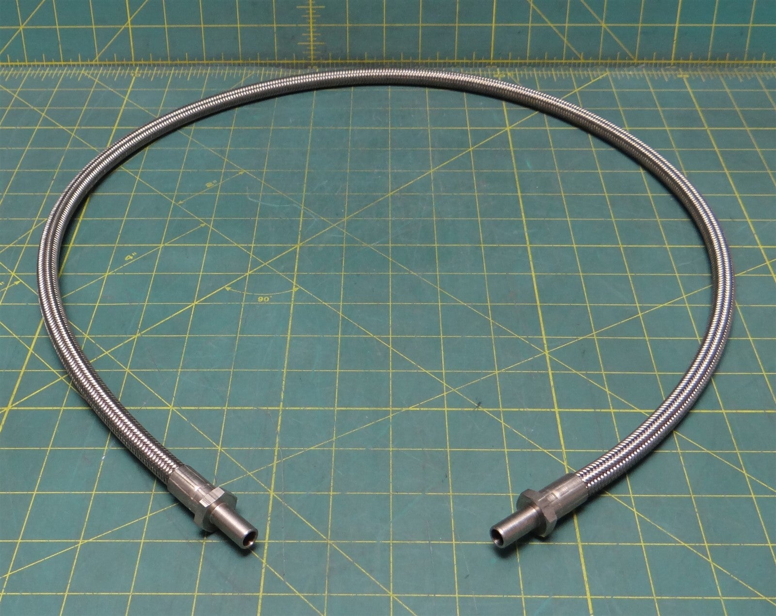 43" Weatherhead H24304 PTFE Hose Stainless Steel Braid w/ Male Compression End