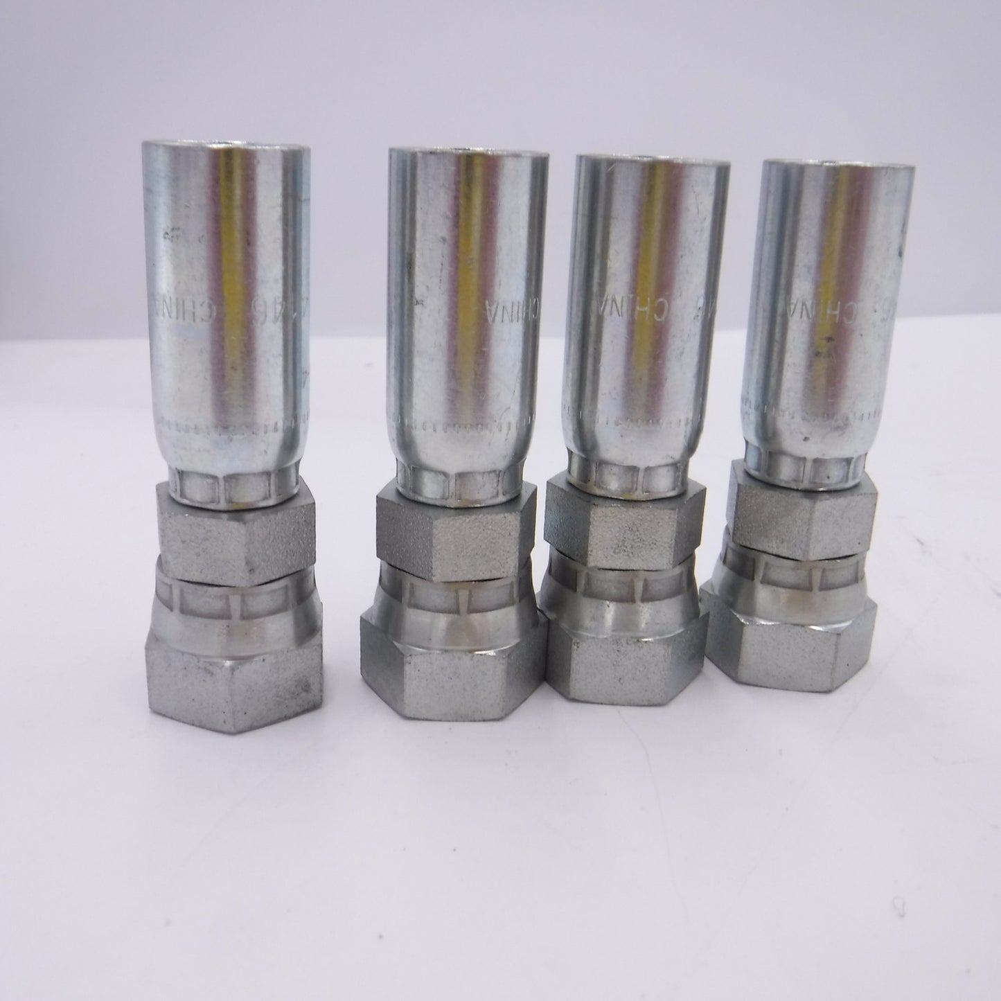 4 Pack Parker 1/4" Female Seal-Lok Straight Swivels 1JCCG-6-4