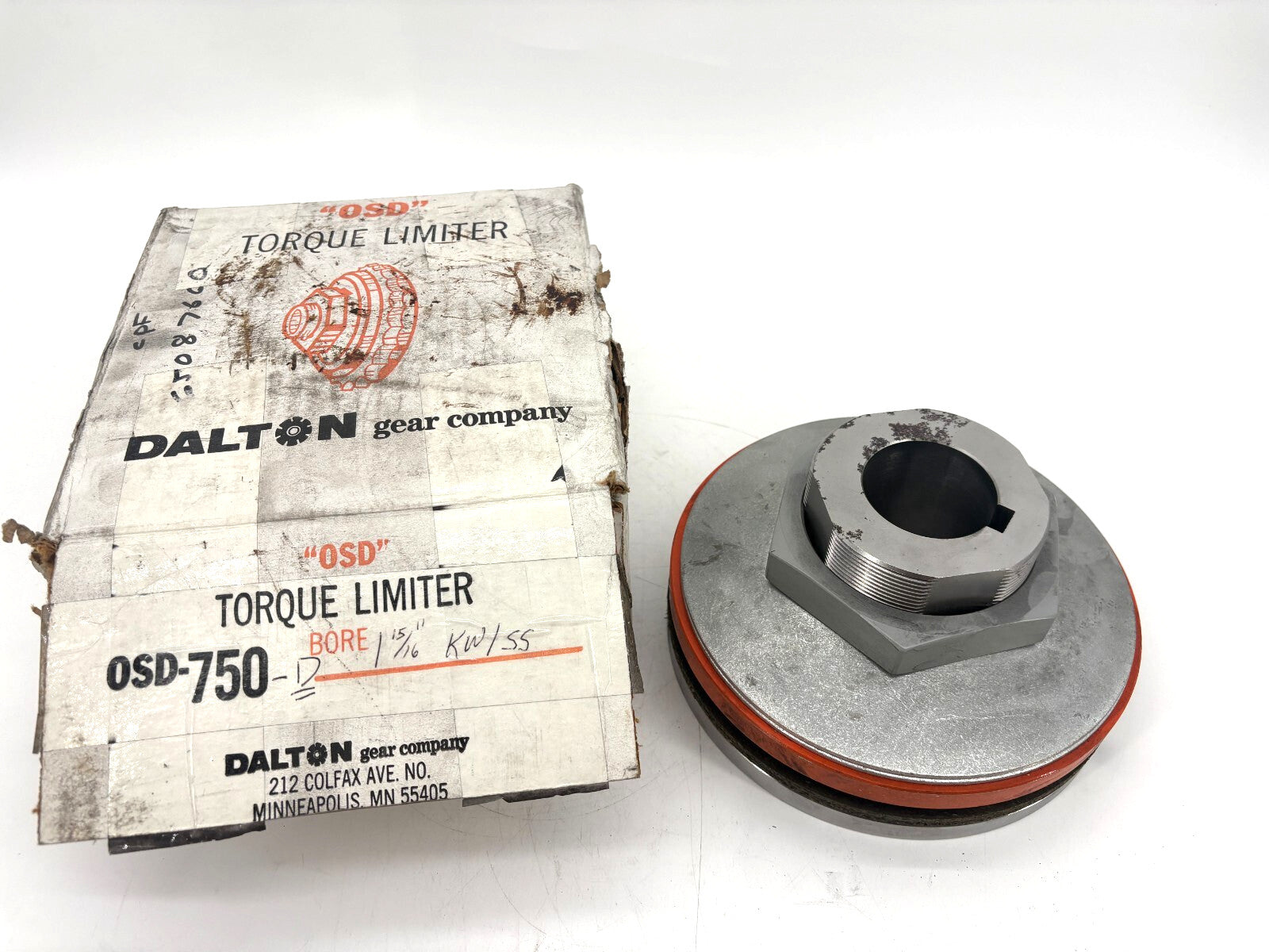 New Dalton Gear OSD-750D-1 15/16" Torque Limiter Overload Safety Device