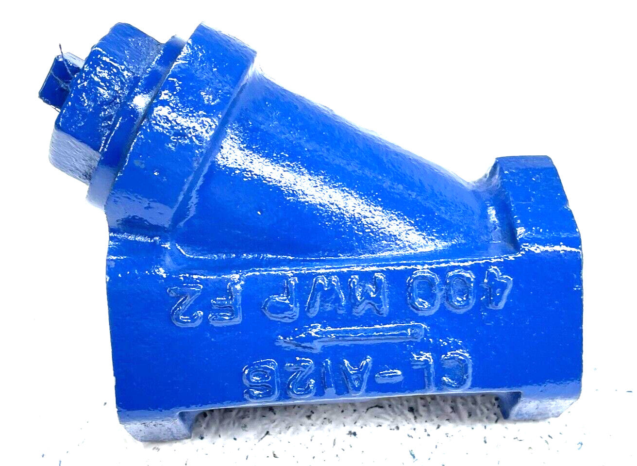 Titan YS-12-CI Cast Iron Wye Y Strainer 1" NPT 250-SWP 400-WOG / 20 Mesh Screen