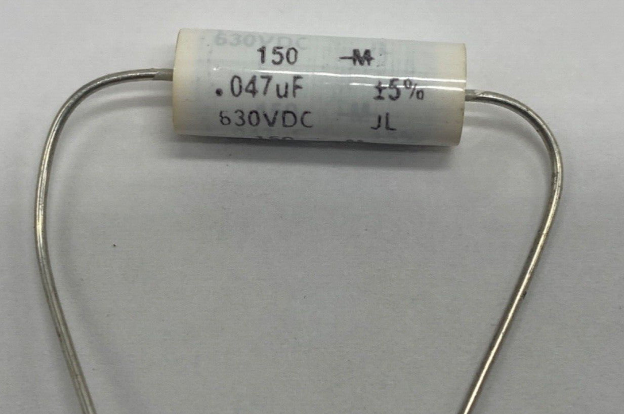 Mallory 150M series metalized film capacitor axial lead 0.047uf/630V, 473J630v