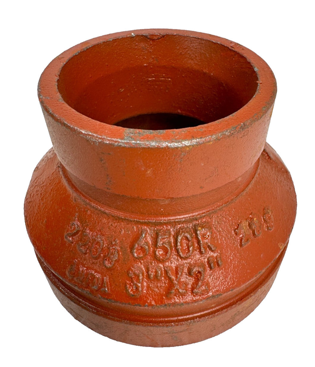 3" x 2" SCI Style 65CR Concentric Reducer Grooved End Pipe Fitting