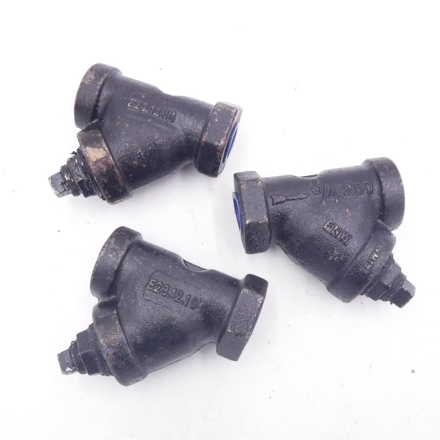3 Pack FNW 3/4"Female NPT Cast Iron Mesh Wye Strainer 250#  FNW559F